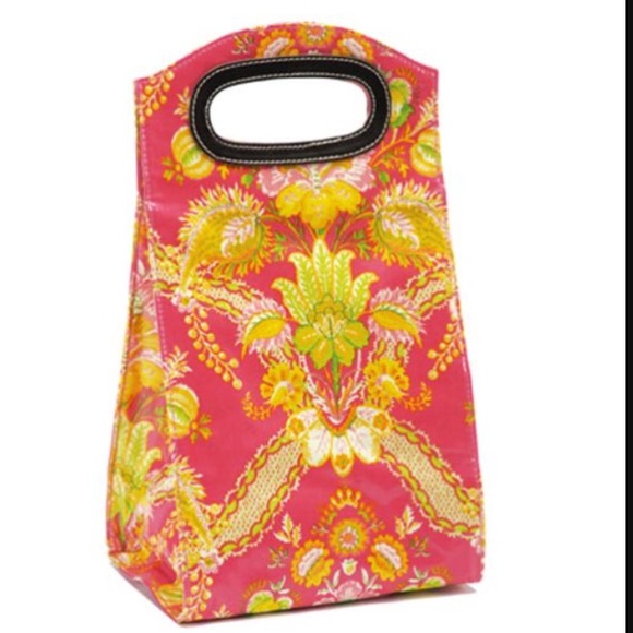 Anna Griffin Lunch Tote in Carmen Tropicana pink