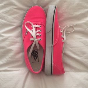 Pink vans size 7 woman US
