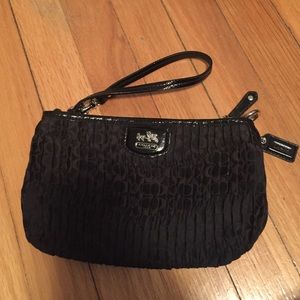 Black large Coach wristlet