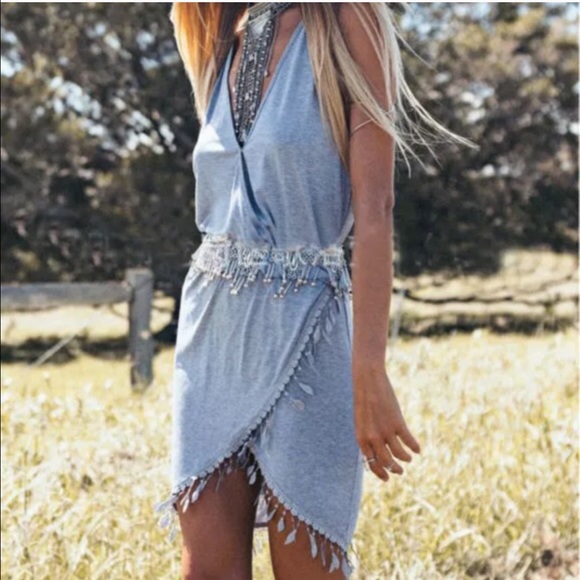 ✨Host Pick✨ Gray Beach Dress or Swim Cover - Picture 3 of 4