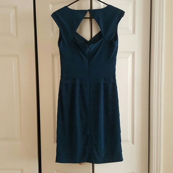 Teal layered dress - Picture 2 of 2