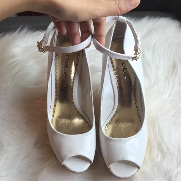 Bebe white wedges - Picture 2 of 4