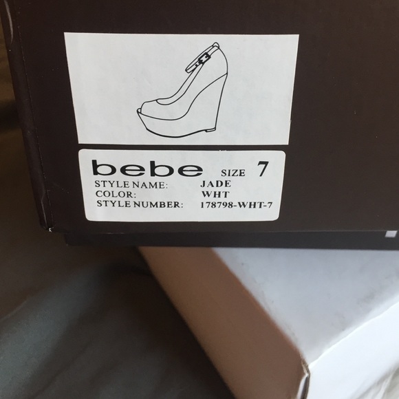 Bebe white wedges - Picture 4 of 4