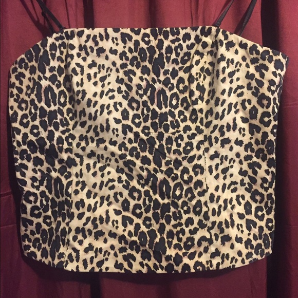 Cheetah print corset / tube top