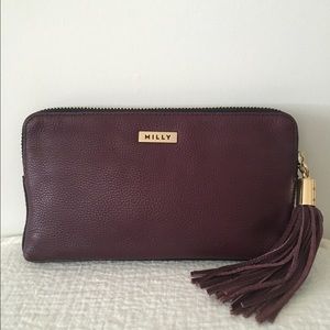 Milly Astor Clutch - Dark Purple w/Tassel Detail