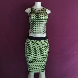 2 piece skirt and halter top