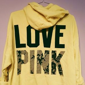 PINK victorias secret zip up hoodie