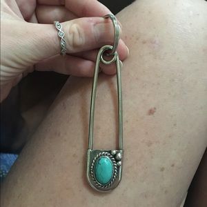 Beautiful Turquoise and Sterling Necklace Pendant
