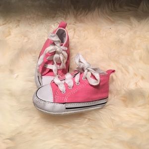 Pink baby converse