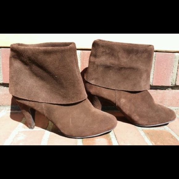 Black Suede Heeled Steven Madden Boots