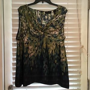 Axcess dressy tank blouse XL