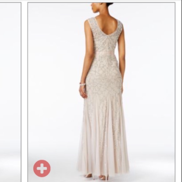 SOLD Adrianna Papell Sequin Mermaid Gown - Picture 2 of 2