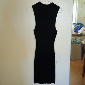 Black form fitting dress