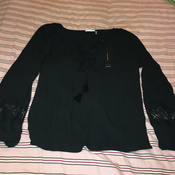 Black Tahari blouse