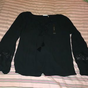 Black Tahari blouse