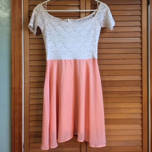 🍑Floral peach dress🍑