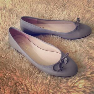 French Sole FS/NY Leather Ballet Flat, Grey Nappa