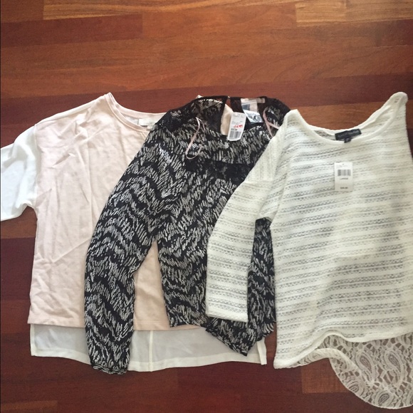 THREE TOPS SO CUTE AND NEW!