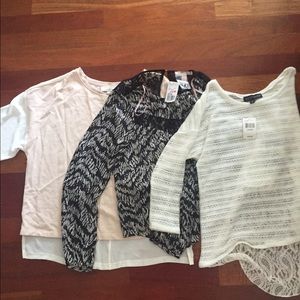 THREE TOPS SO CUTE AND NEW!