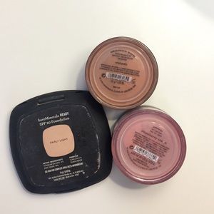Bare Minerals set: foundation bronzer blush