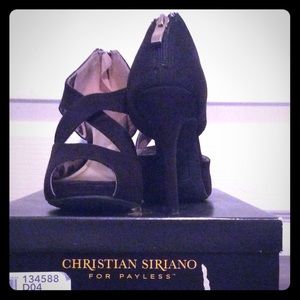 Christian Siriano peep toe heels in GOOD CONDITION