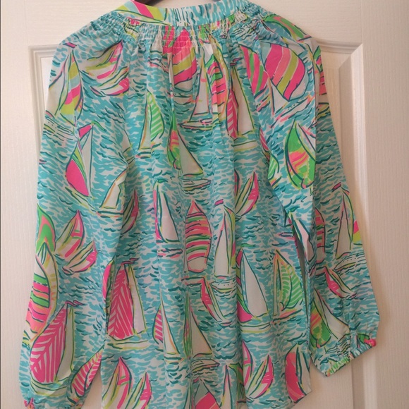 ✨SOLD✨Lilly Elsa top, YGR, NWT - Picture 2 of 2
