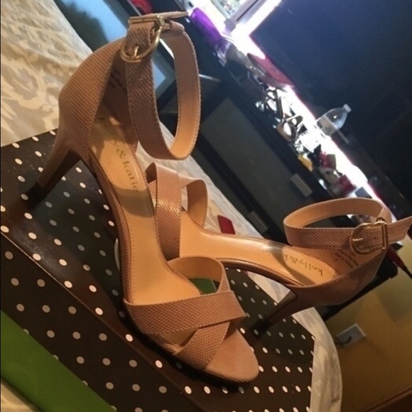 Nude Strappy Ankle Heels