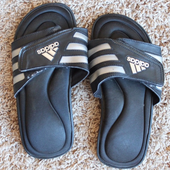 Adidas Slip On Sandals With Comfy Padded Bottom