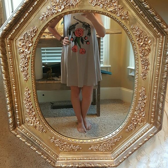 Judith March Gun and Rose's dress