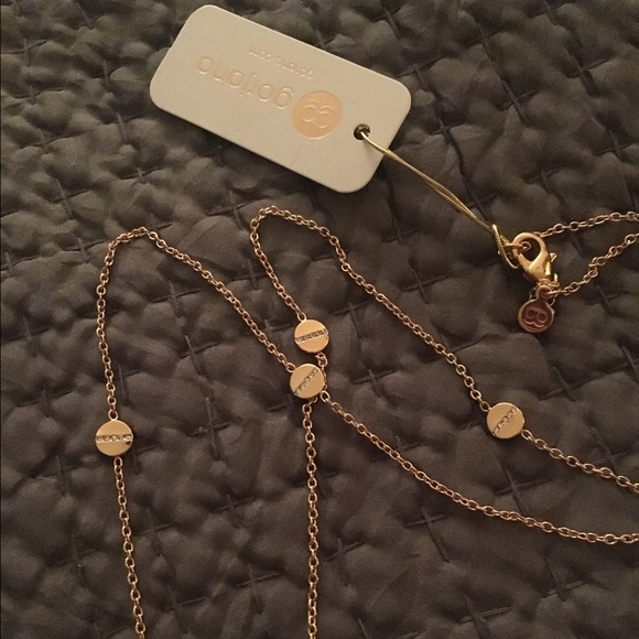 NWT Gorjana Chaplin Shimmer Wrap Necklace 34" - Picture 4 of 4