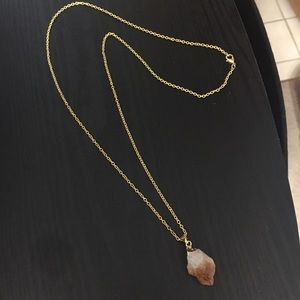 Gold Chain Crystal Necklace