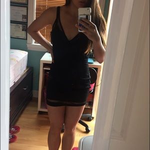 Plain Black Body Con Party Dress