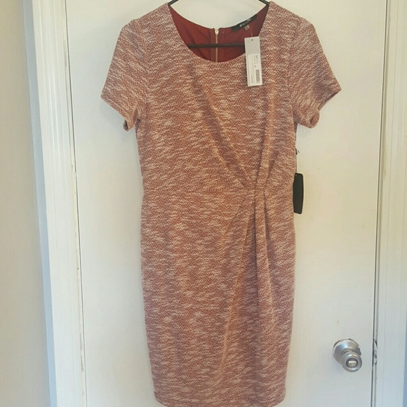 41hawthorn Kyla textured side gathered dress