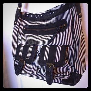 Striped Crossbody Bag