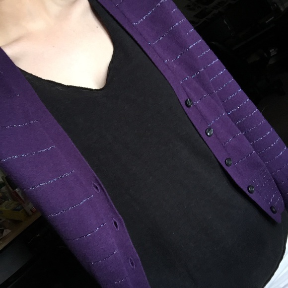 Purple American Eagle Cardigan