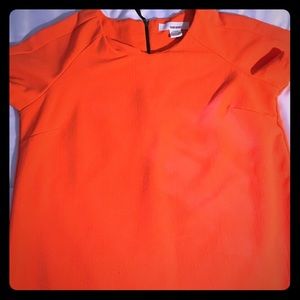 Sans souci neon orange shift dress