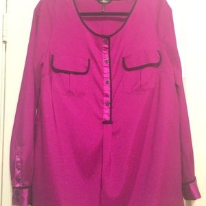 Daisy Fuentes Plum Blouse