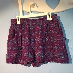 Bohemian print shorts
