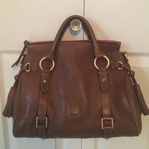 Dooney and Bourke Brown Florentine Small Satchel