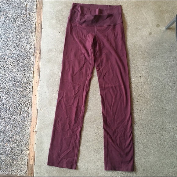 Lululemon yoga pants burgundy size 8 price firm