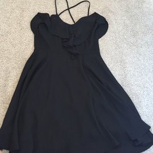 Black fit & flare dress