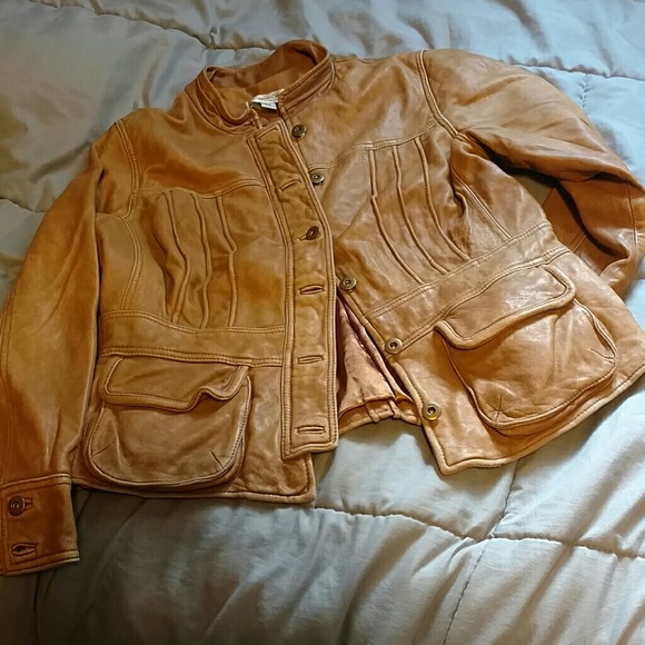 Extra 20% off!! Coldwater Creek leather jacket