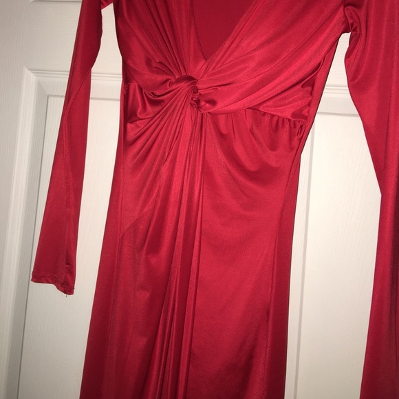 Red high/low dress - Picture 4 of 4