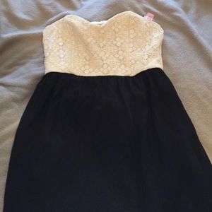 Strapless Cut out Dress
