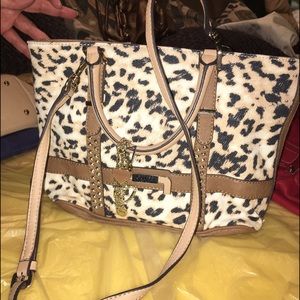Cheetah guess purse