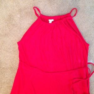 Gap red maxi dress