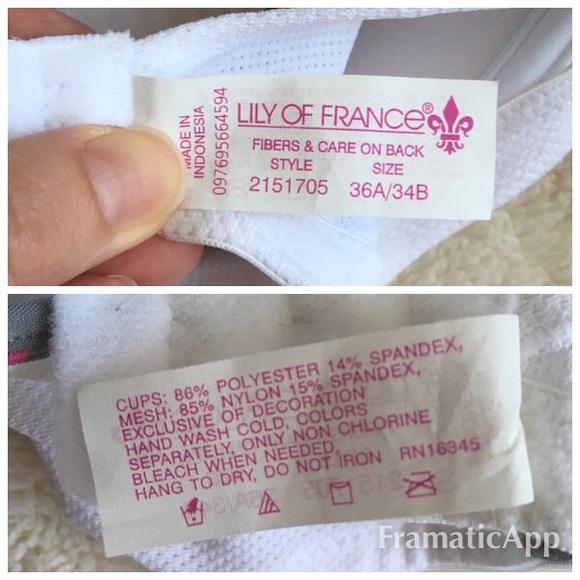 DONATING - lily of france sports bra NWOT - Picture 3 of 4