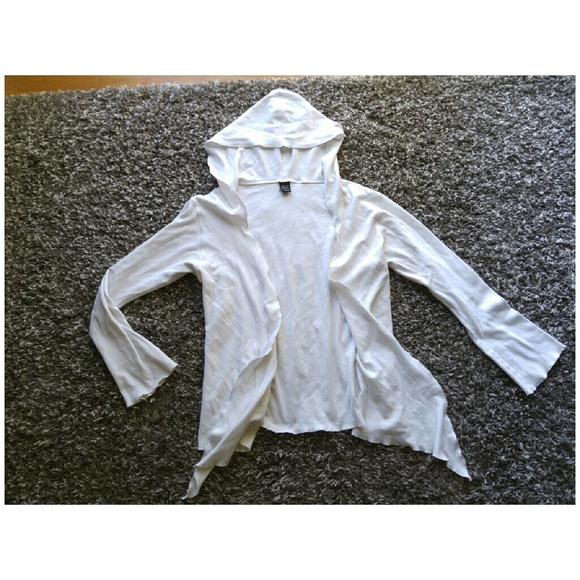 🇺🇸🇺🇸Lightweight White Hooded Cover Top