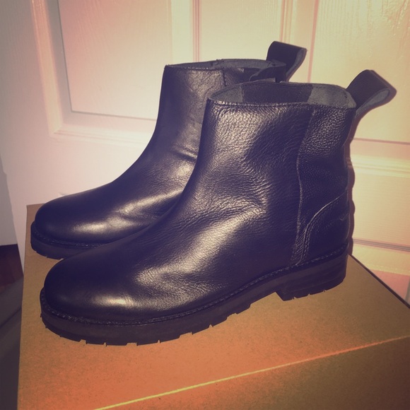 Black ankle boots