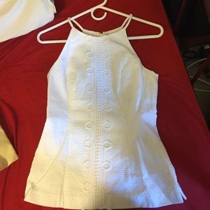 Lilly Pulitzer Annabelle Embroidered Halter Top